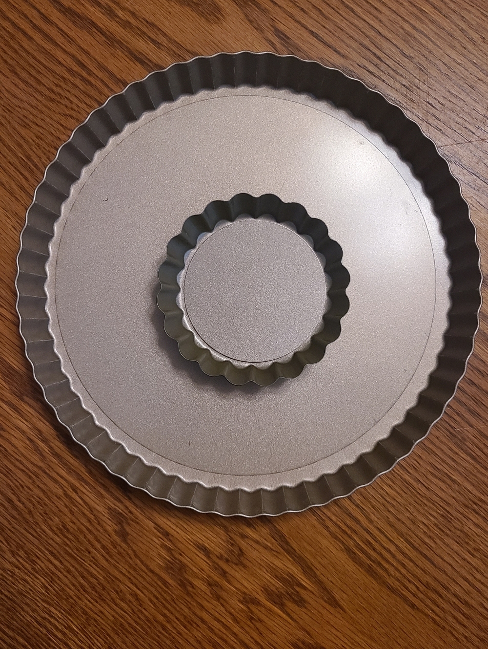 Tart Pan Set Removable Bottom Quiche Pan Non-Stick Pie Tart